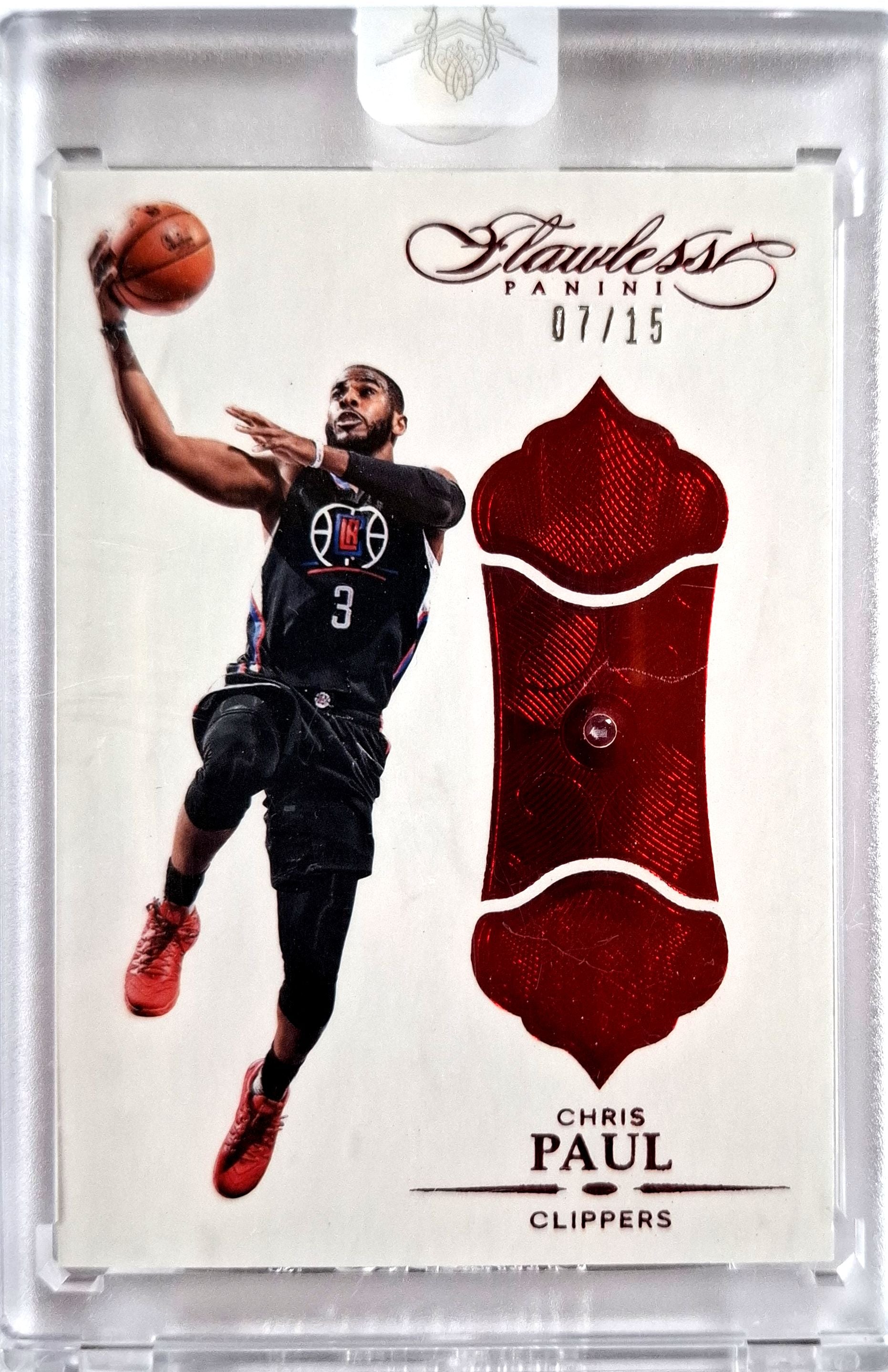 2015-16 Panini Flawless Chris Paul Diamond Ruby 07/15 Los Angeles Clippers