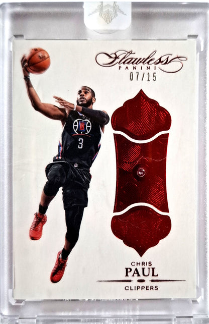 2015-16 Panini Flawless Chris Paul Diamond Ruby 07/15 Los Angeles Clippers