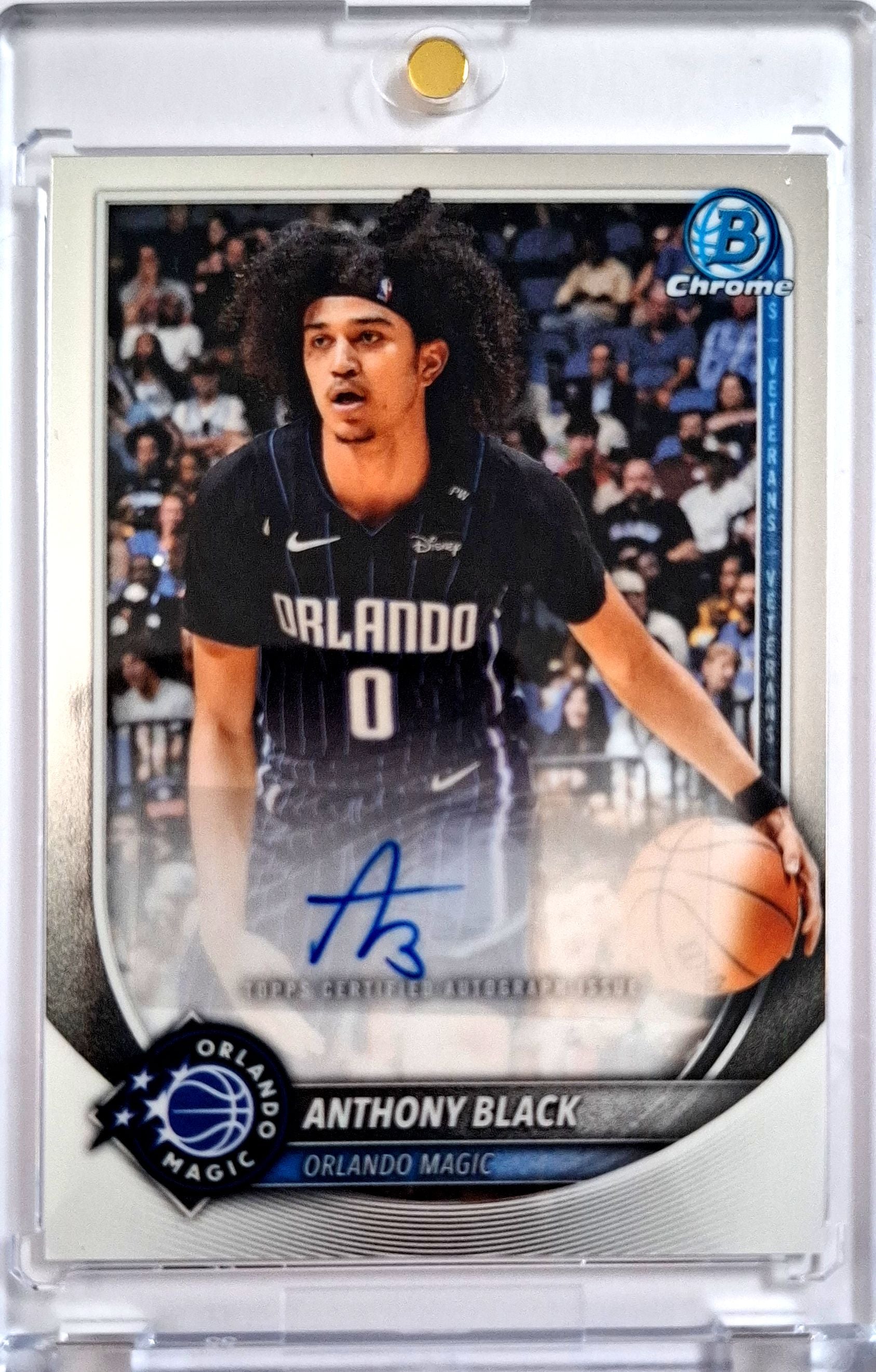 2025-26 Topps Bowman Chrome Autograph Anthony Black Auto SP Karte Orlando Magic.