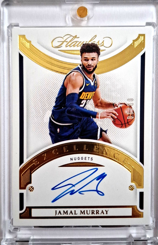 2020-21 Panini Flawless Excellence Autograph Gold Jamal Murray Autograph Karte 09/10 Denver Nuggets.