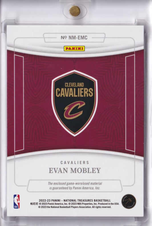 2022-23 NBA Panini National Treasures NBA Materials Game-Worn Patch Evan Mobley /10