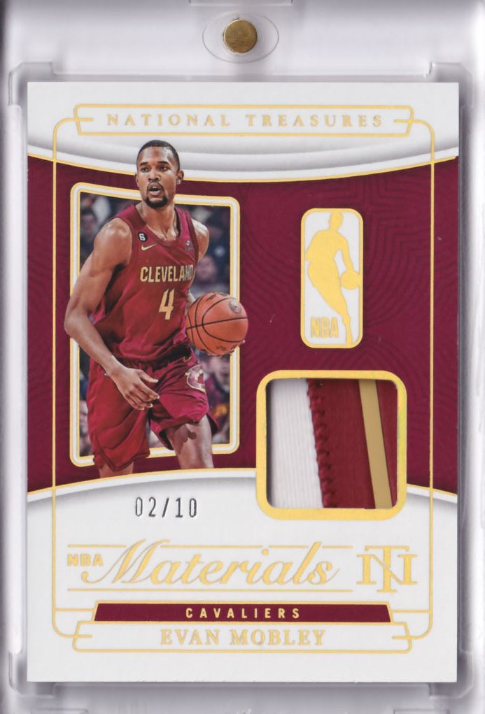 2022-23 NBA Panini National Treasures NBA Materials Game-Worn Patch Evan Mobley /10