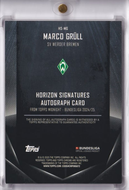 2024-25 TOPPS Midnight Bundesliga Marco Grüll RC Rookie Auto /99