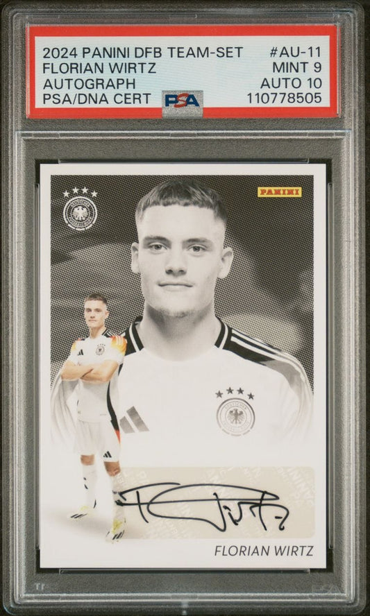 2024 Panini DFB Team-Set Auto Florian Wirtz /36 PSA9 /Auto 10