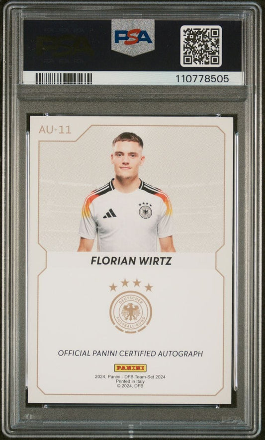 2024 Panini DFB Team-Set Autograph Auto Florian Wirtz ~/36 SSP PSA9 / Auto 10