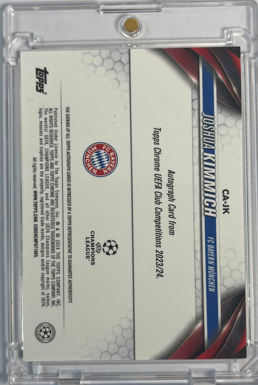 2023-24 Topps Chrome Sapphire UCC Orange Joshua Kimmich Auto 12/25 FC Bayern München