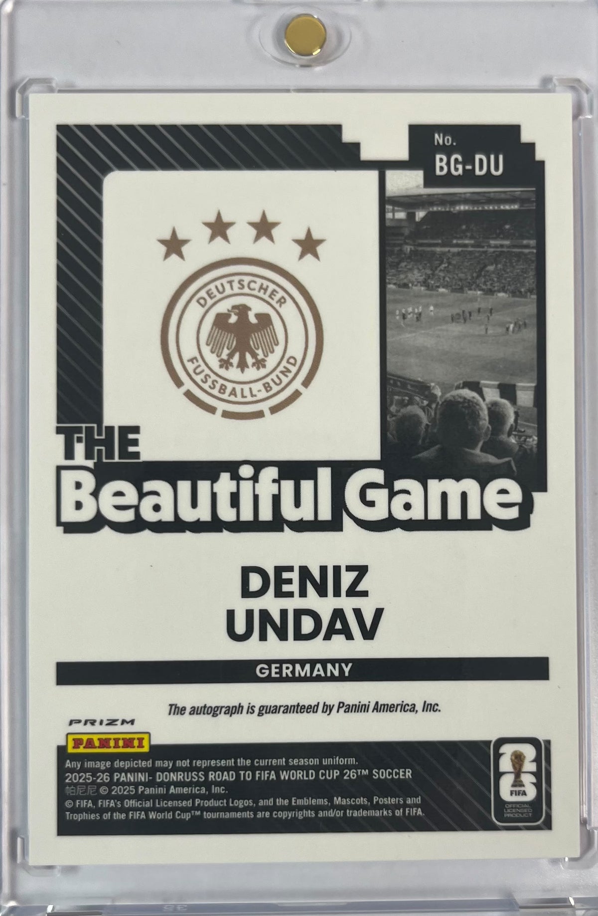 2025-26 Panini Donruss Road to WC Beautiful Game  Pink Lazer Deniz Undav Auto DFB Deutschland