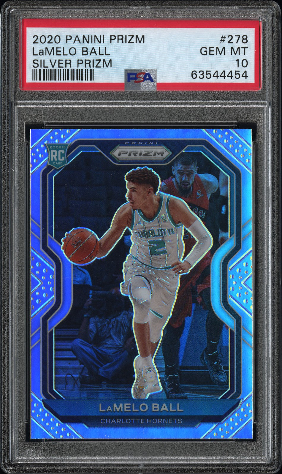 2020-21 Panini Prizm Silver LaMelo Ball RC Rookie Karte PSA 10 Gem Mint Charlotte Hornets.