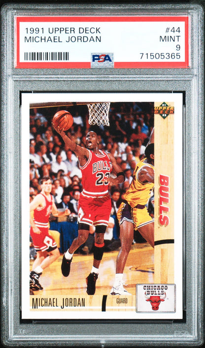 1991-92 Upper Deck #44 Michael Jordan PSA 9 Mint Chicago Bulls.