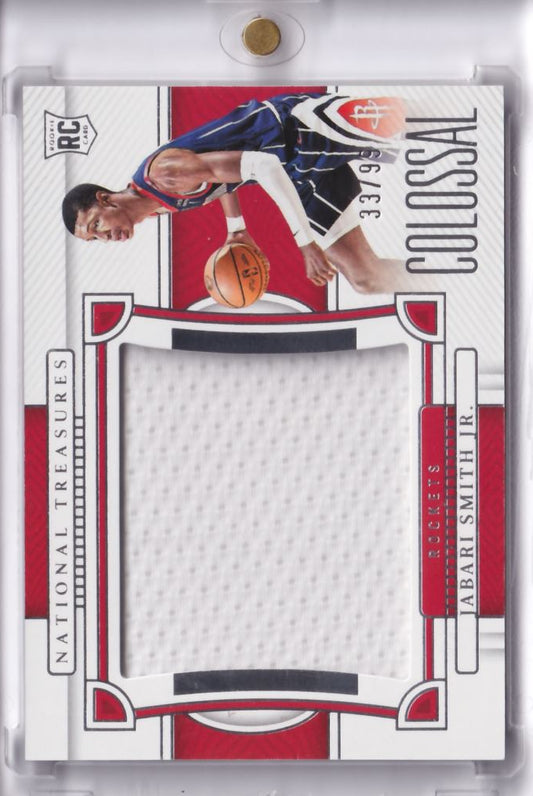 2022-23 Panini National Treasures Colossal Jersey Jabari Smith Jr. RC Rookie /99