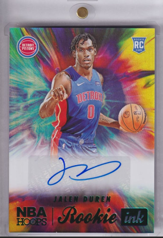 2022-23 Panini Hoops Rookie Ink Auto Autograph Jalen Duren RC
