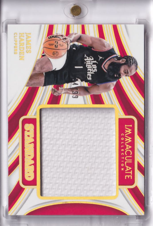 2023-24 Panini Immaculate Standard Game-Worn Jersey James Harden /99