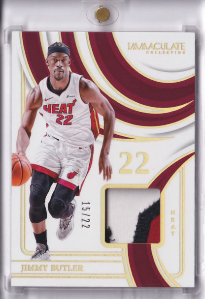 2023-24 Panini Immaculate Game-Worn Patch Jimmy Butler /22
