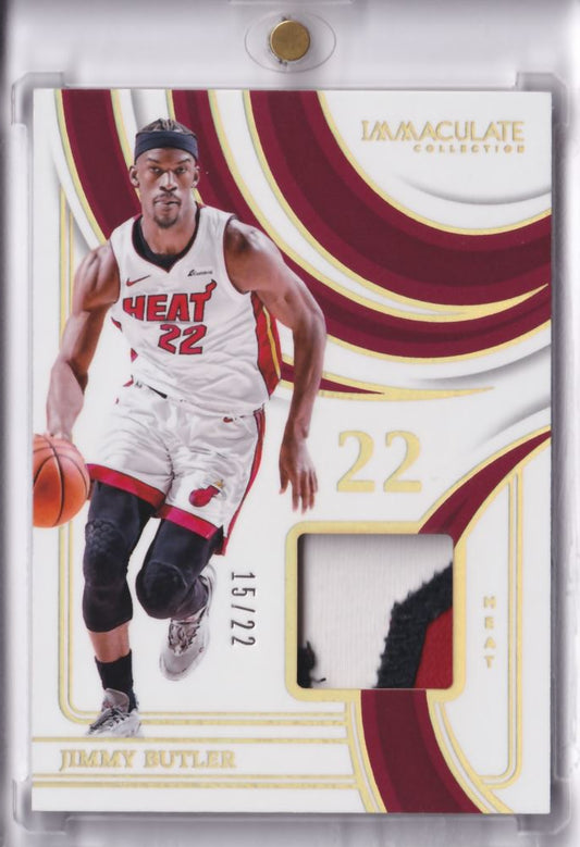 2023-24 Panini Immaculate Game-Worn Patch Jimmy Butler /22