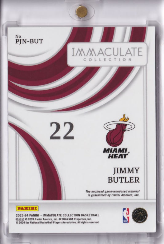 2023-24 Panini Immaculate Game-Worn Patch Jimmy Butler /22