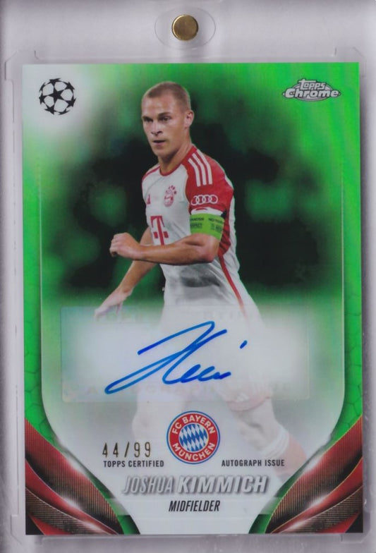 2023-24 Topps Chrome UCC Green Refractor Auto Autograph Joshua Kimmich /99