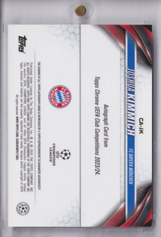 2023-24 Topps Chrome UCC Green Refractor Auto Autograph Joshua Kimmich /99