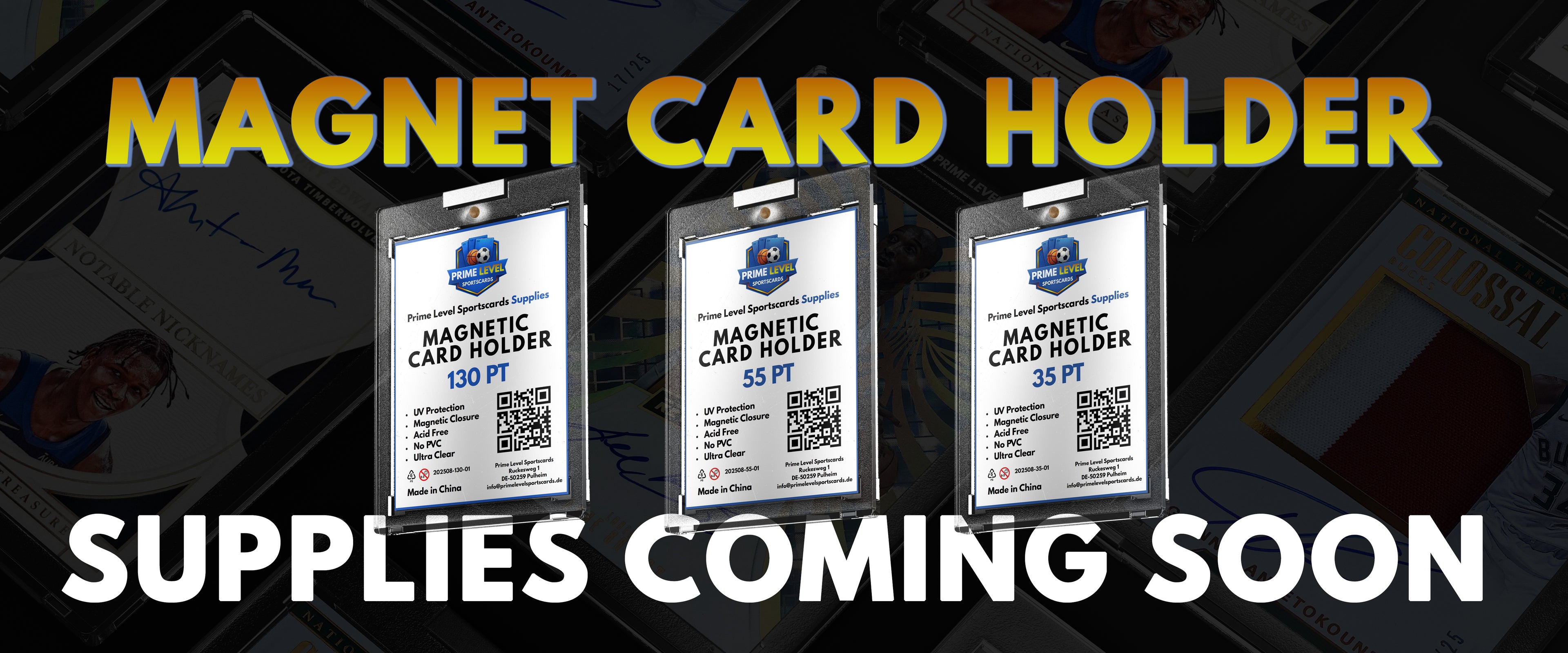 Prime Level Sportscards - Supplies soon