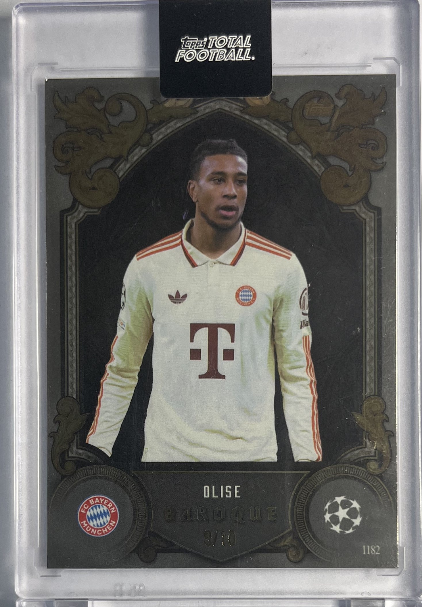 2024 Topps Total Football Baroque Michael Olise Karte 9/10 FC Bayern.