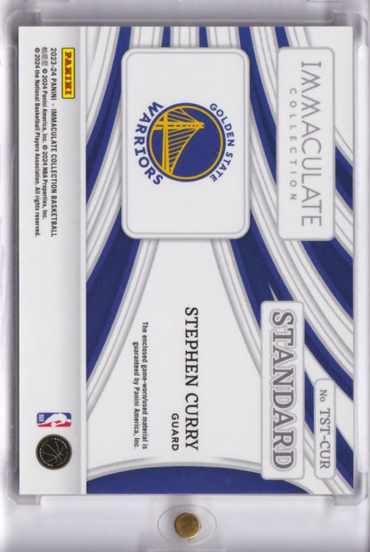 2023-24 NBA Panini Immaculate Standard Jersey Game Worn Stephen Curry /99