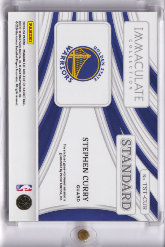 2023-24 NBA Panini Immaculate Standard Jersey Game Worn Stephen Curry /99