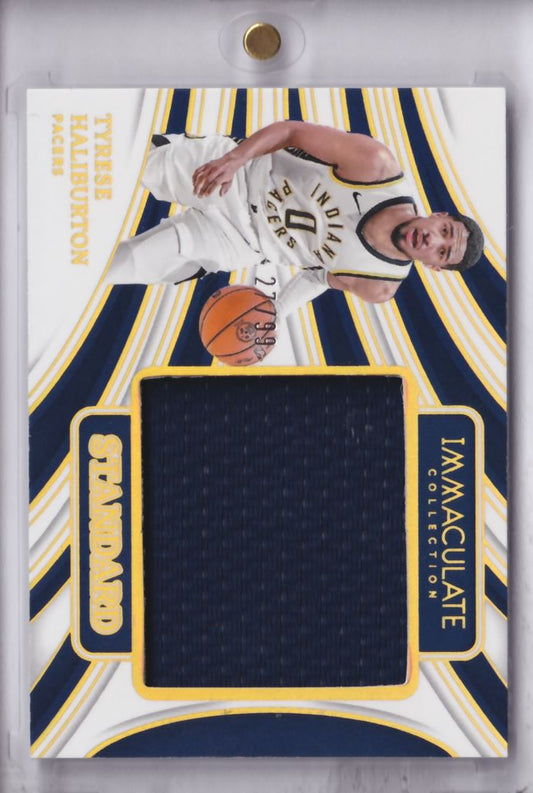2023-24 Panini Immaculate Standard Jersey Game Worn Tyrese Haliburton /99