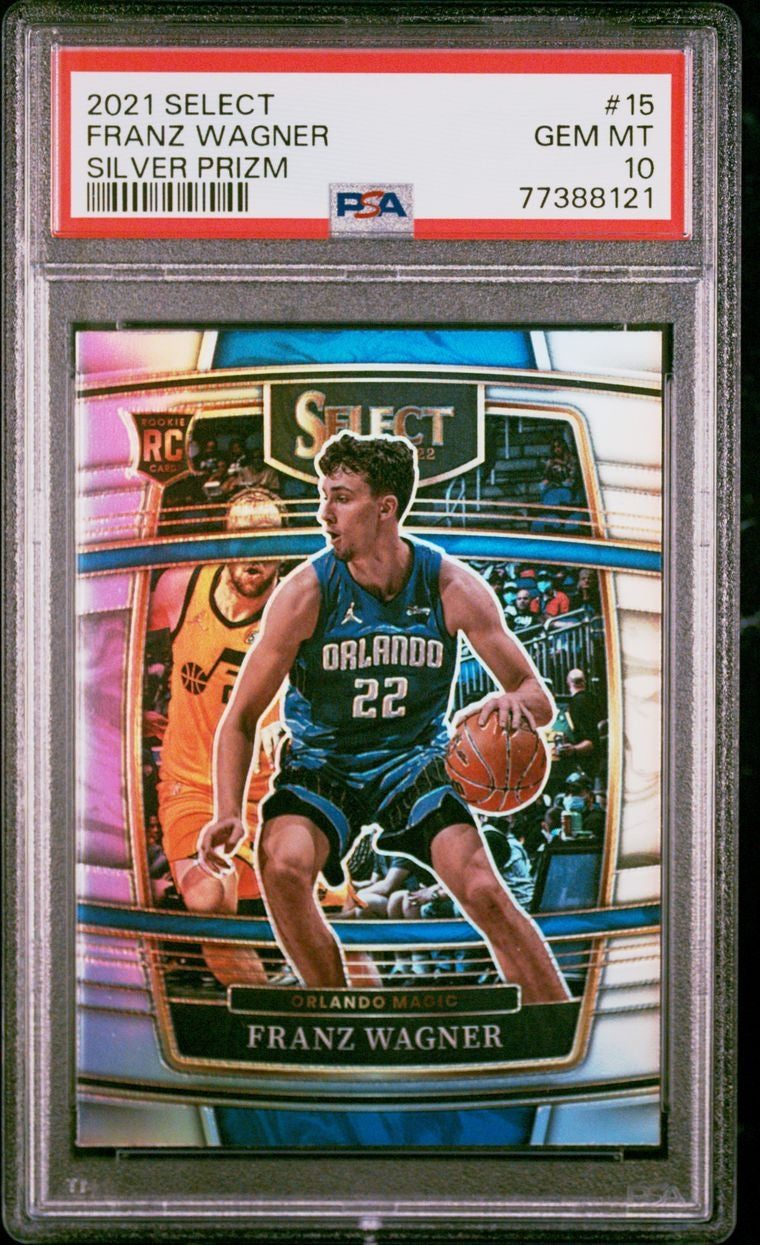 2021-22 Panini Select Silver Prizm Franz Wagner RC Rookie PSA 10 Orlando Magic