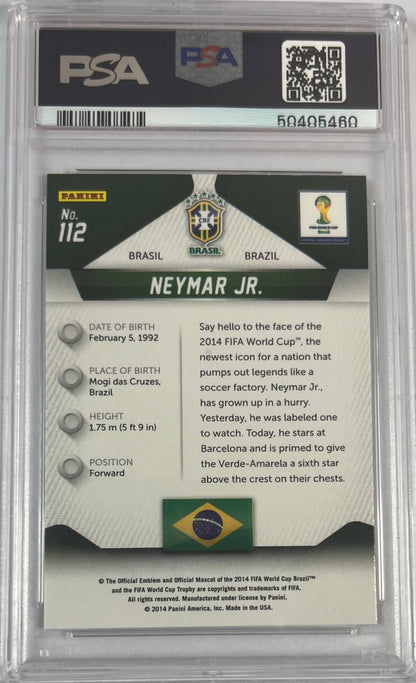 2014 Panini Prizm World Cup Neymar Jr. PSA 10 Brasil