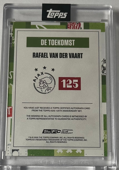 2025 Topps Ajax 125 Years Set Rafael van der Vaart Auto 55/99 Ajax Amsterdam