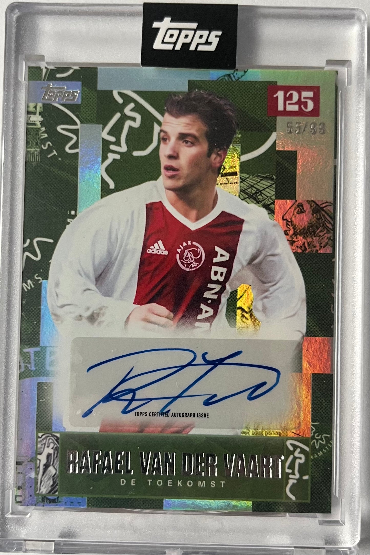 2025 Topps Ajax 125 Years Set Rafael van der Vaart Auto 55/99 Ajax Amsterdam