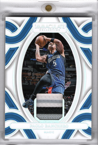 2023-24 NBA Panini Immaculate Blockchain Patch Game Worn Paolo Banchero /25 Orlando Magic