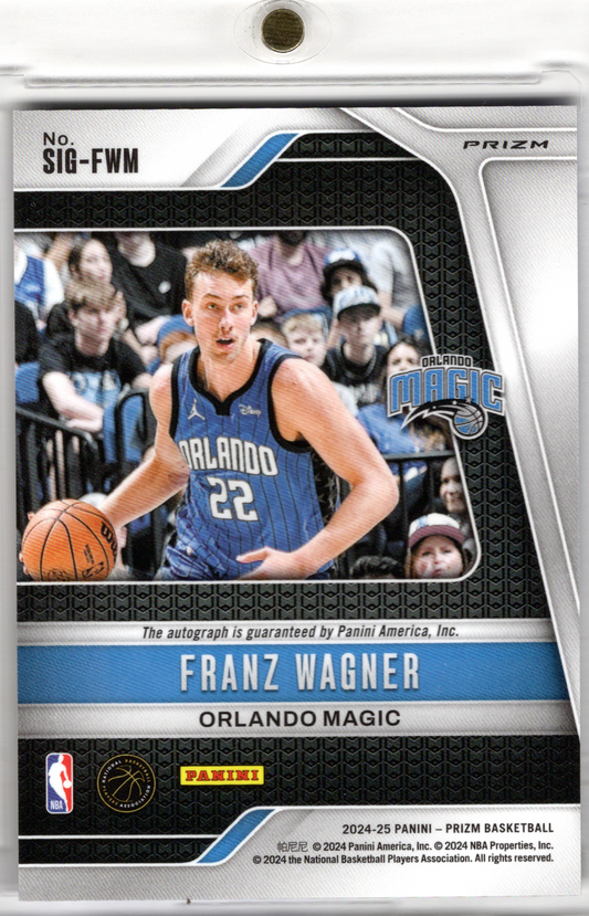 2024-25 Panini Prizm Blue Wave Auto Franz Wagner 