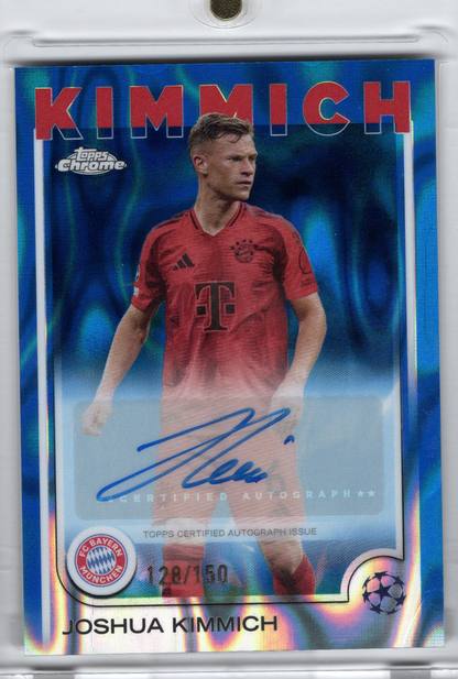 2024-25 TOPPS Chrome UCC Blue Lava Auto Joshua Kimmich /150 FC Bayern