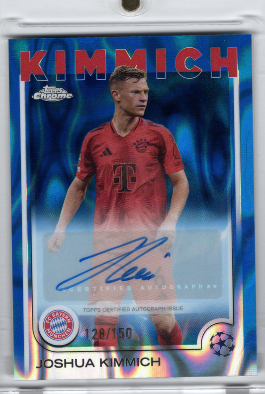 2024-25 TOPPS Chrome UCC Blue Lava Auto Joshua Kimmich /150 FC Bayern