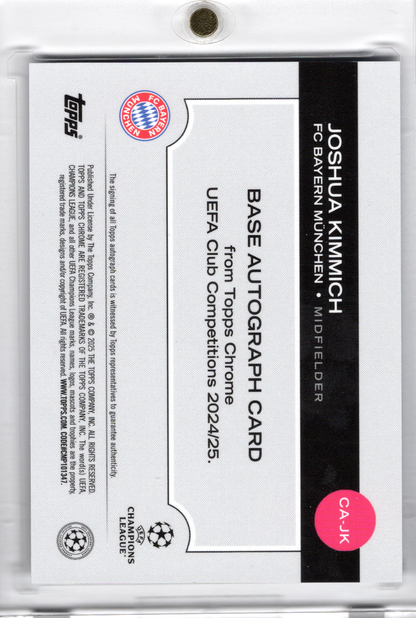 2024-25 TOPPS Chrome UCC Blue Lava Auto Joshua Kimmich /150 FC Bayern