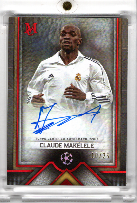 2023-24 Topps Champions League Museum Auto Claude Makelele /25 Real Madrid