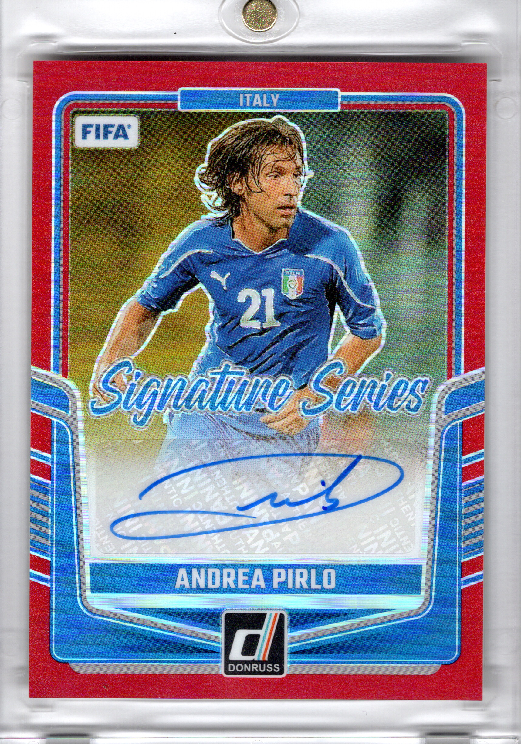 2024-25 Panini Donruss Soccer Signature Red Andrea Pirlo /49 Italien