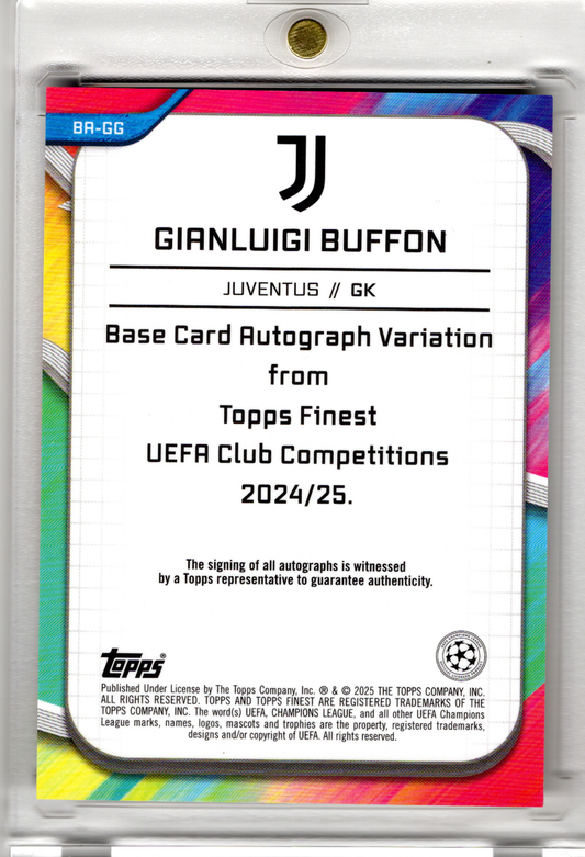 2024-25 Topps Finest UCC Orange Wave Auto Autograph Gianluigi Buffon /25 Juventus