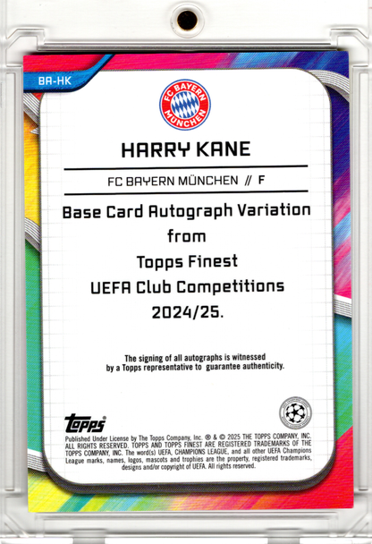 2024-25 Topps Finest UCC Pink Auto Harry Kane /75 FC Bayern