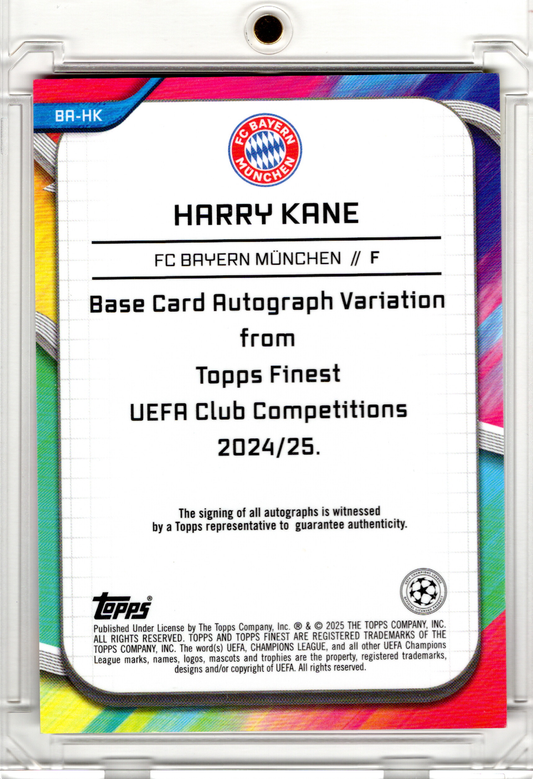 2024-25 Topps Finest UCC Pink Auto Harry Kane /75 FC Bayern