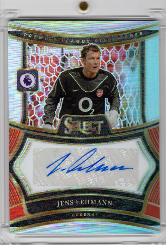 2024-25 Panini Select Premier League Silve Prizm Auto Jens Lehmann FC Arsenal