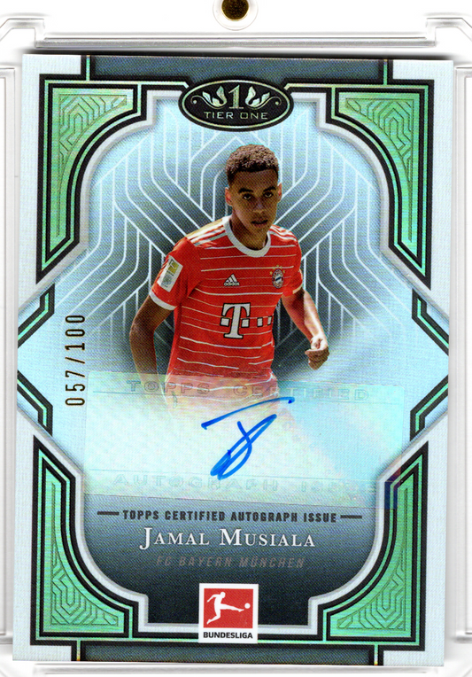 2022-23 Topps Tier one Autograph Jamal Musiala /100 FC Bayern