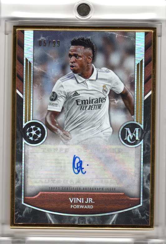 2022-23 Topps Champions League Museum Framed Auto Vini Jr. /99 Real Madrid