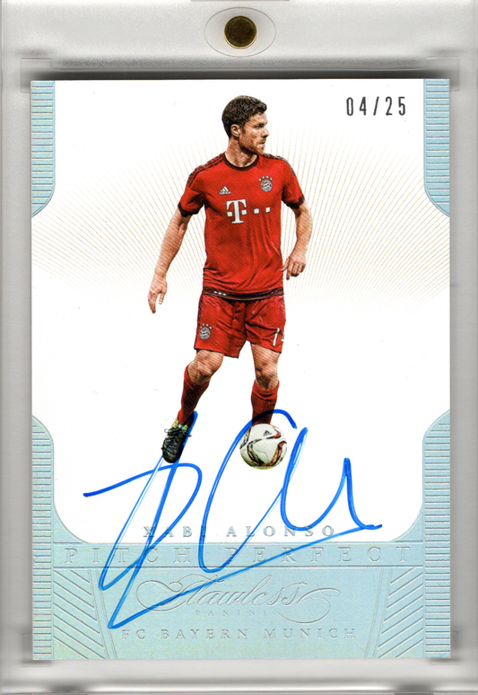 2015-16 Panini Flawless Soccer Pitch Perfect Auto Xabi Alonso /25 FC Bayern