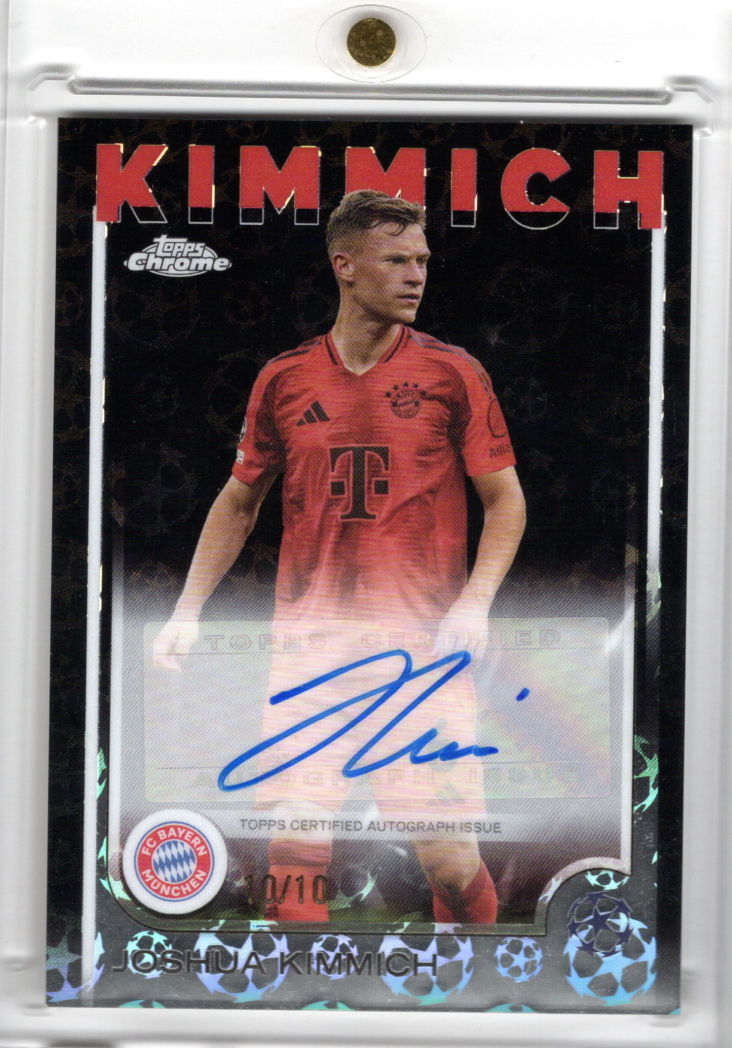 2024-25 Topps Chrome UCC Black Refractor Auto Joshua Kimmich /10 FC Bayern
