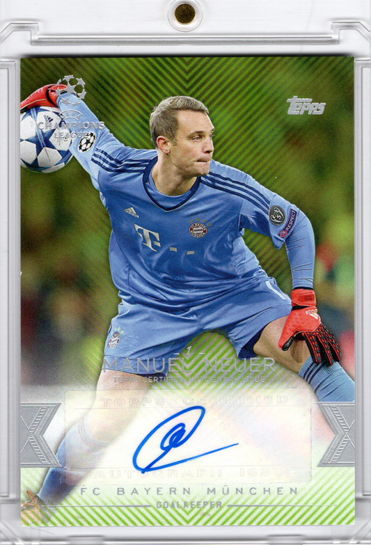 2016 Topps Showcase UEFA Champions League Auto Manuel Neuer /150 FC Bayern