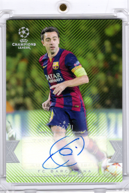 2016 Topps Showcase UEFA Champions League Auto Xavi /150 FC Barcelona