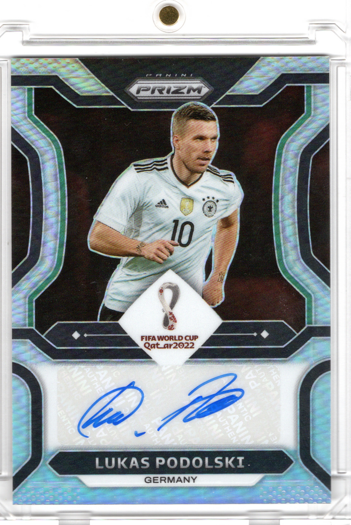 2022 Panini Prizm Soccer World Cup Auto Lukas Podolski /99 DFB
