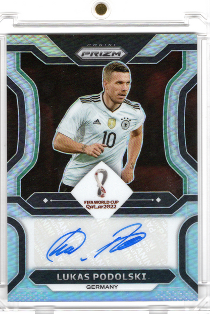 2022 Panini Prizm Soccer World Cup Auto Lukas Podolski /99 DFB
