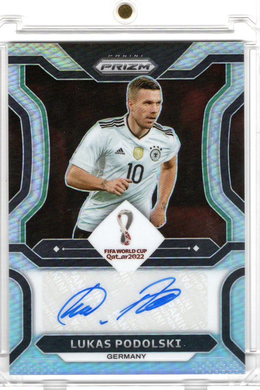 2022 Panini Prizm Soccer World Cup Auto Lukas Podolski /99 DFB